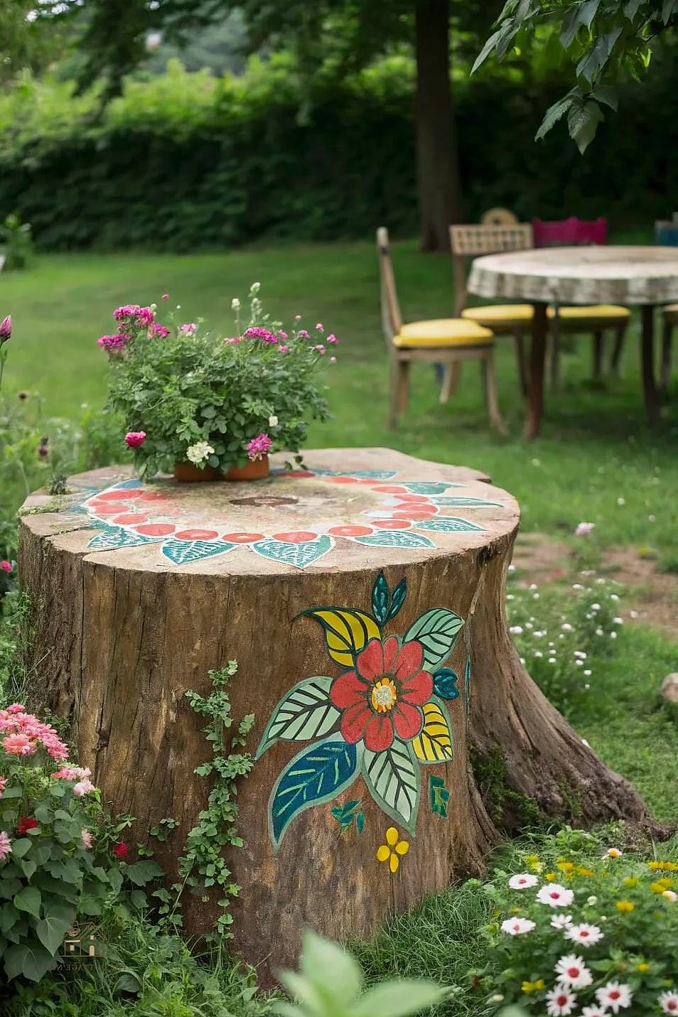 45 Creative Tree Stump Ideas Outdoor That Will Inspire You 39 Turn It Into a Rustic Centerpiece for Outdoor Weddings