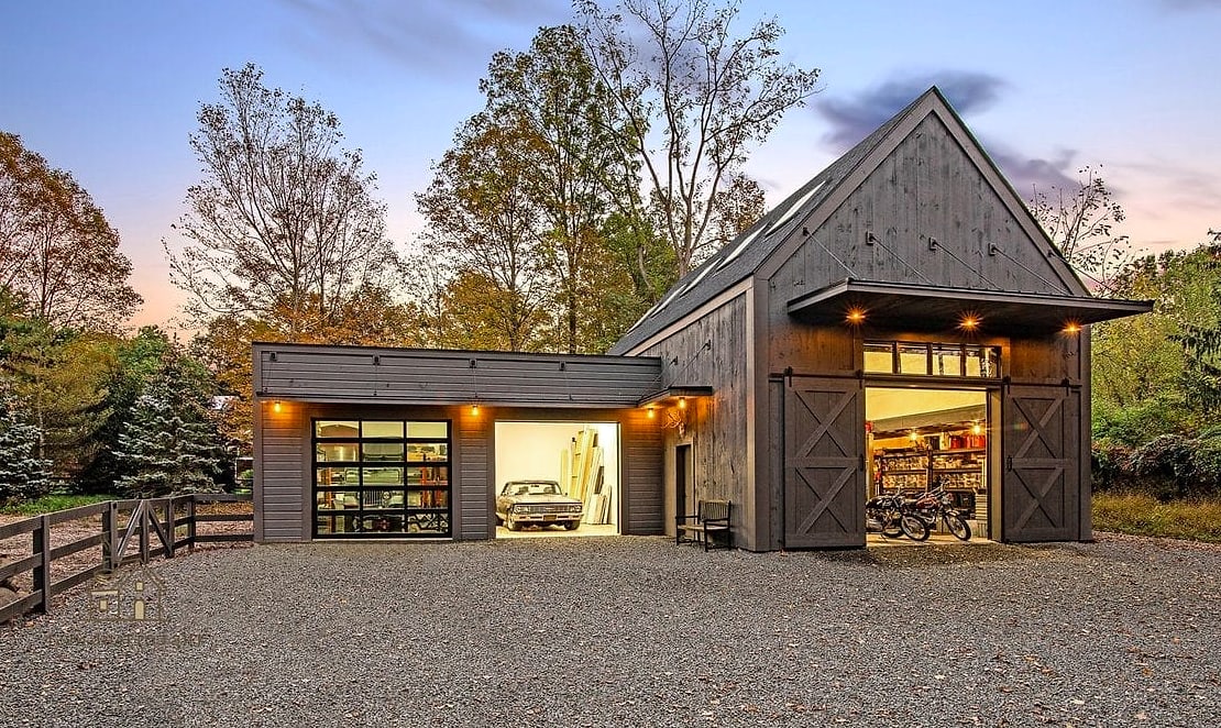 35 Stunning Detached Garage Ideas You'll Absolutely Love 10 Two-Car Detached Garage with Workshop Space