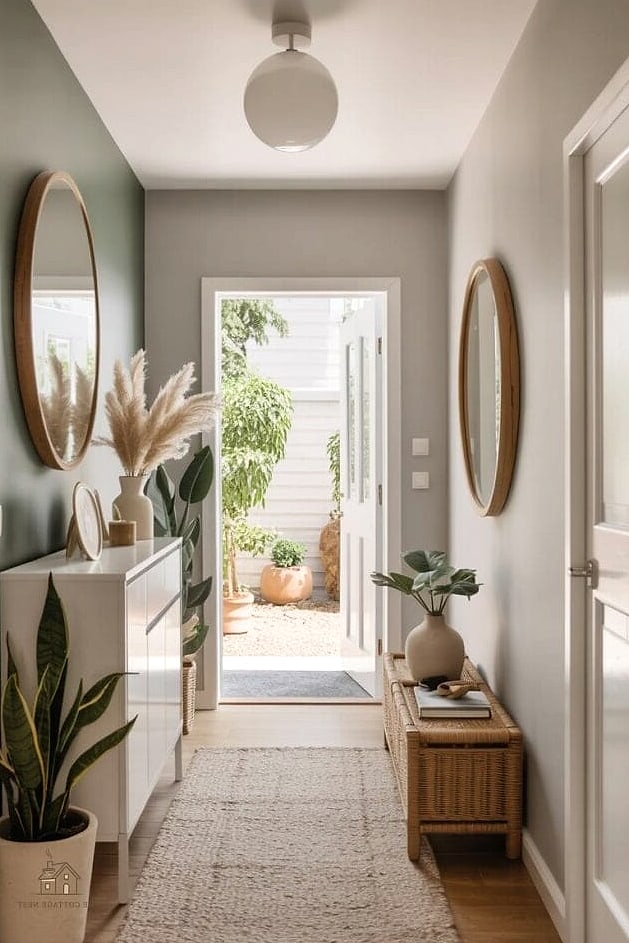 35 Brilliant Small Entryway Rug Ideas to Copy Right Now 34 Two-Tone Border Rug
