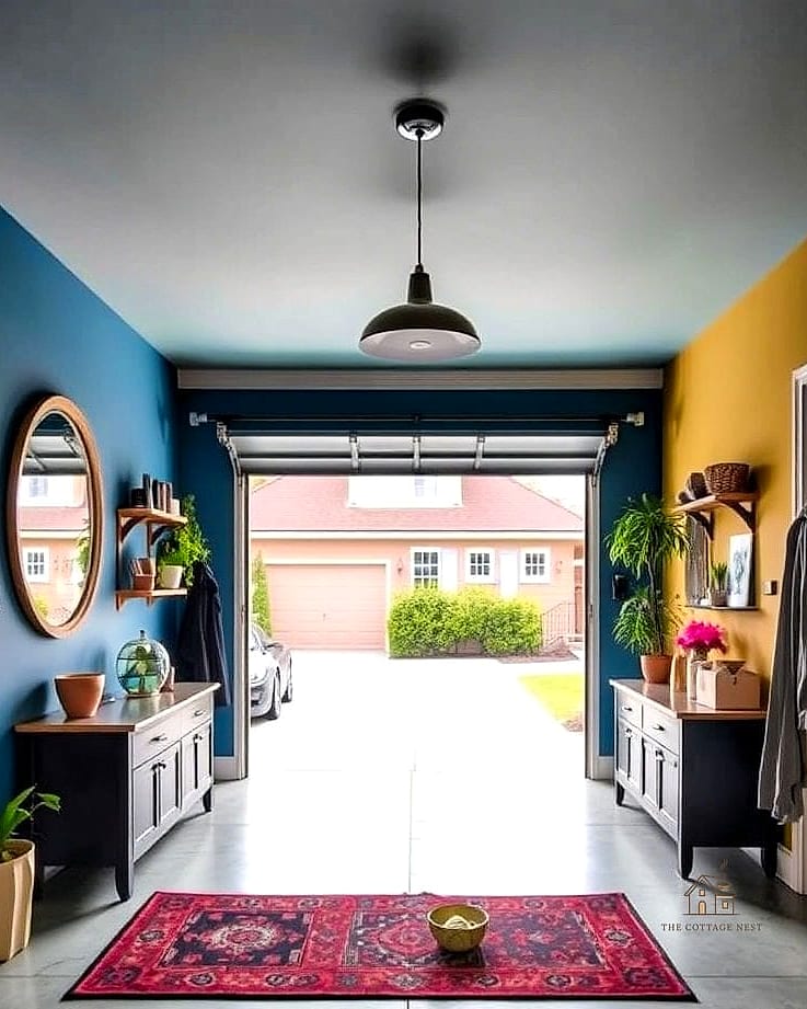 45 Stunning Garage Entryway Ideas You'll Absolutely Love 40 Two-Tone Painted Walls