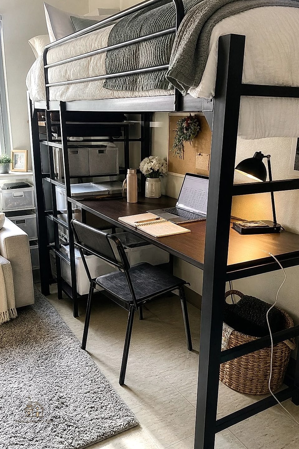 50 Amazing College Dorm Room Ideas For Guys on a Budget 45 Under-Desk Cable Tray