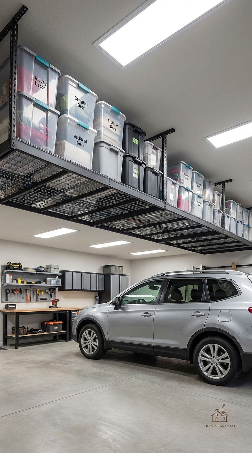 30 Amazing Budget Friendly Garage Organization And Storage Ideas on a Budget 28 Under-Shelf Basket Add-Ons