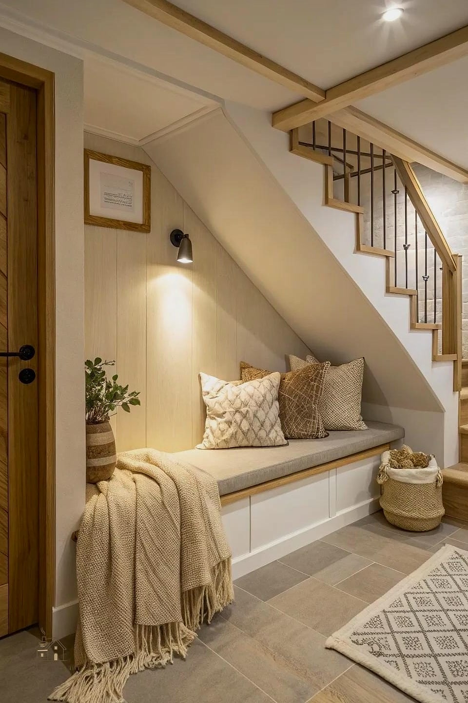 20 Cozy Basement Stairs Ideas Worth Pinning 11 Under-Stair Storage Nook