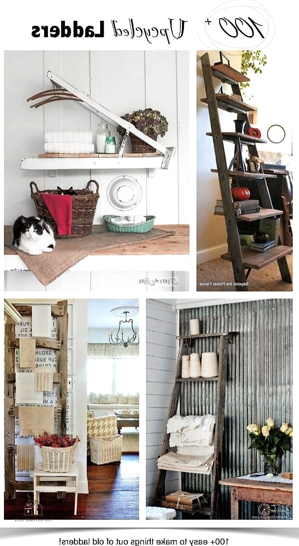 Upcycled Ladder Trellis