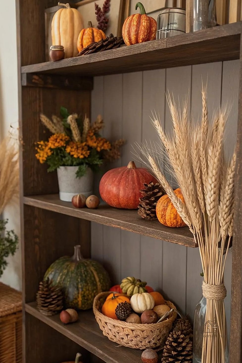 Use Dried Wheat Stems in a Vase