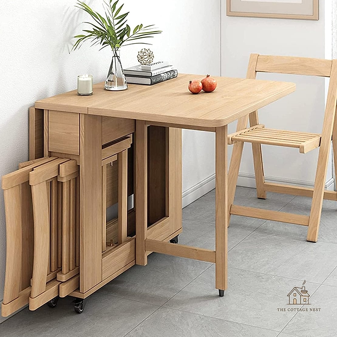 30 Amazing Dining Room Decor Ideas on a Budget 25 Use a Folding or Extendable Table