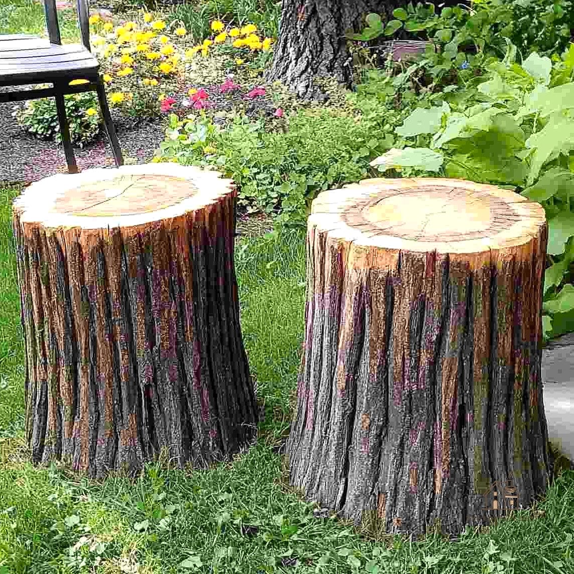 45 Creative Tree Stump Ideas Outdoor That Will Inspire You 7 Use It as a Natural Stool