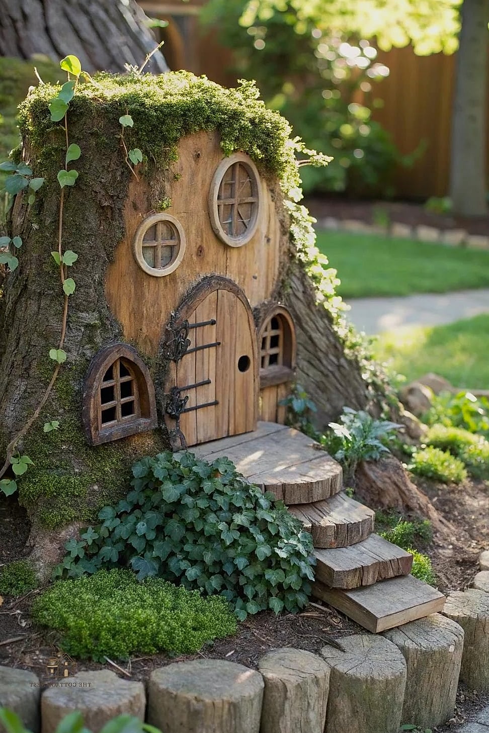 45 Creative Tree Stump Ideas Outdoor That Will Inspire You 25 Use It as a Natural Step