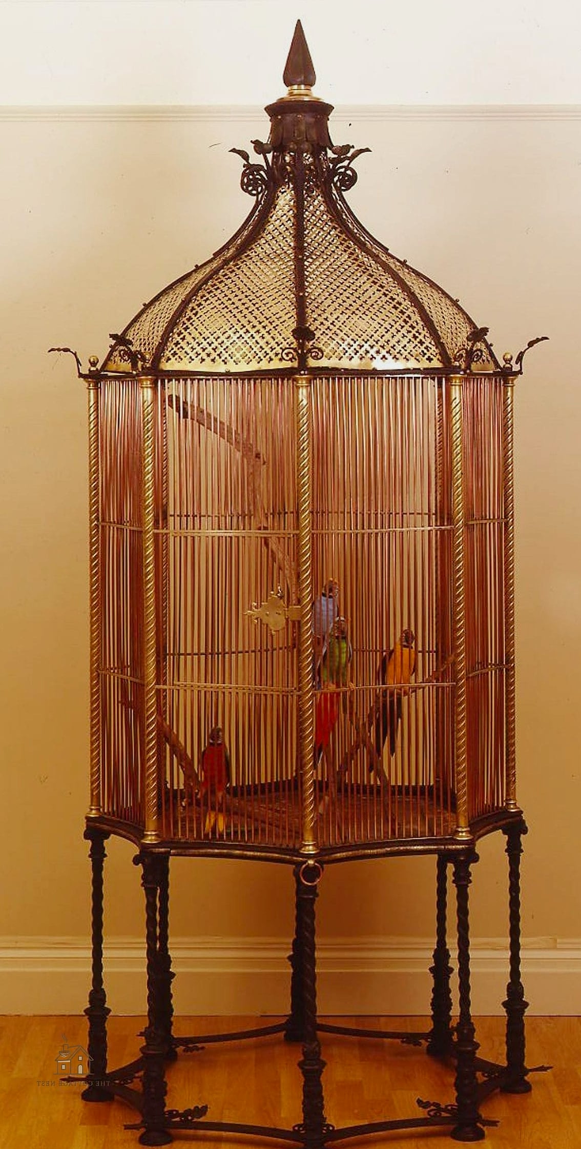 20 Clever Vintage Bird Cage Decor Ideas for Every Style 17 Use It as a Rustic Farmhouse Wall Accent