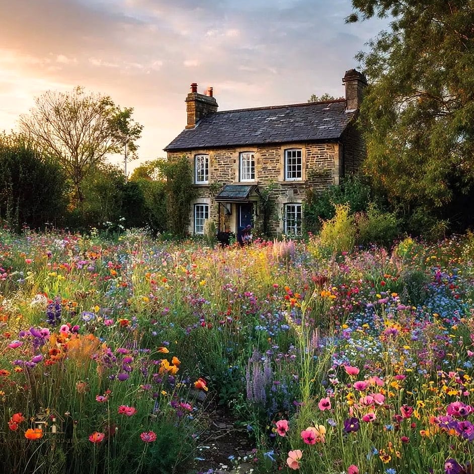 35 Brilliant Cottage Garden Ideas to Copy Right Now 11 Use Self-Seeding Annuals