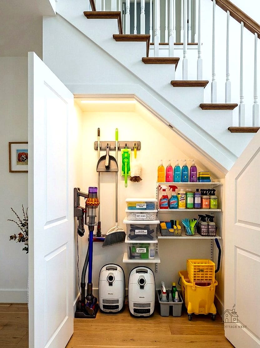 Vacuum and Cleaning Supply Closet