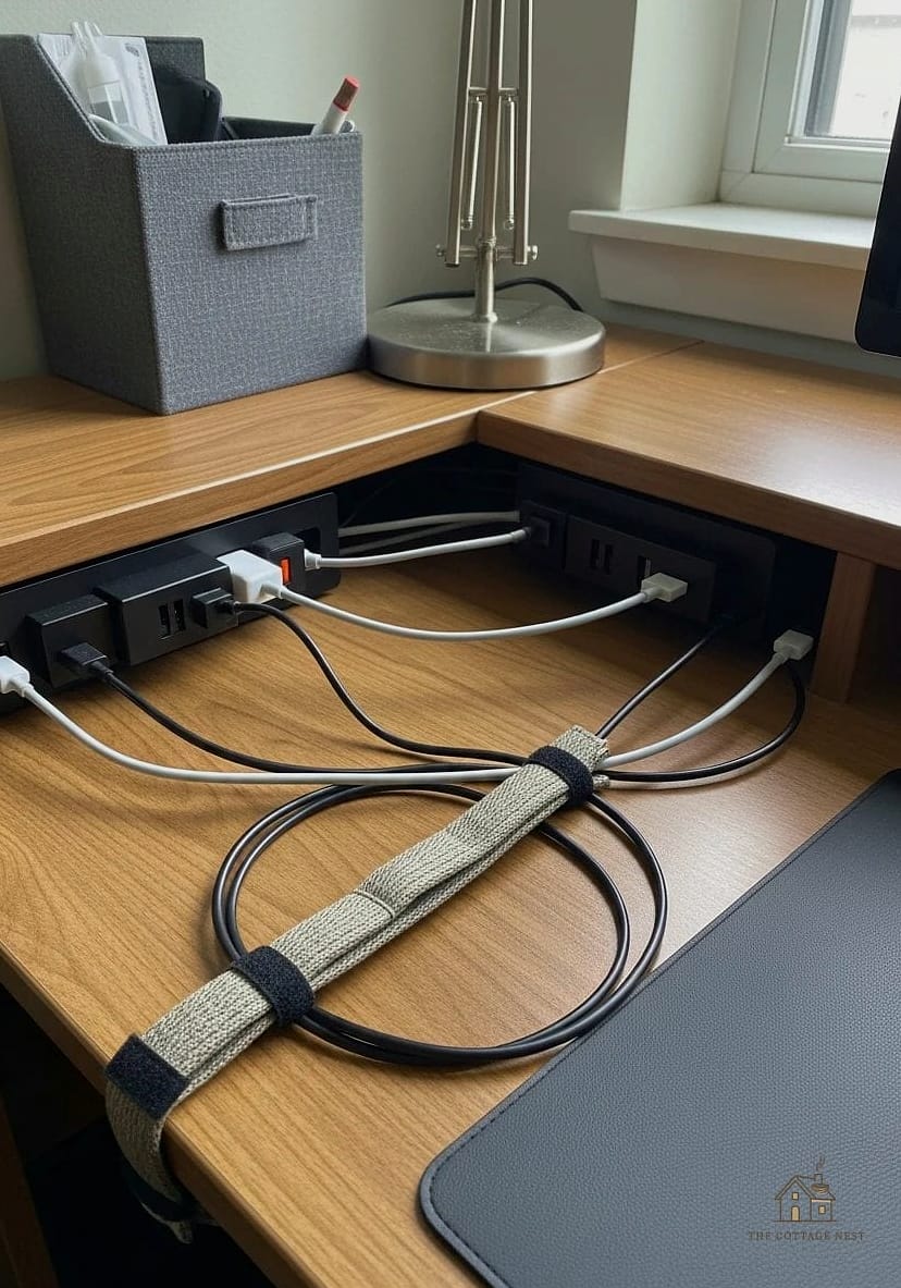 50 Amazing College Dorm Room Ideas on a Budget 33 Velcro Cable Ties