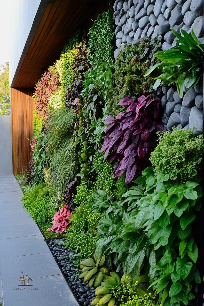 30 Dreamy Florida Landscaping Ideas to Try This Season 19 Vertical Garden Wall for Small Lots