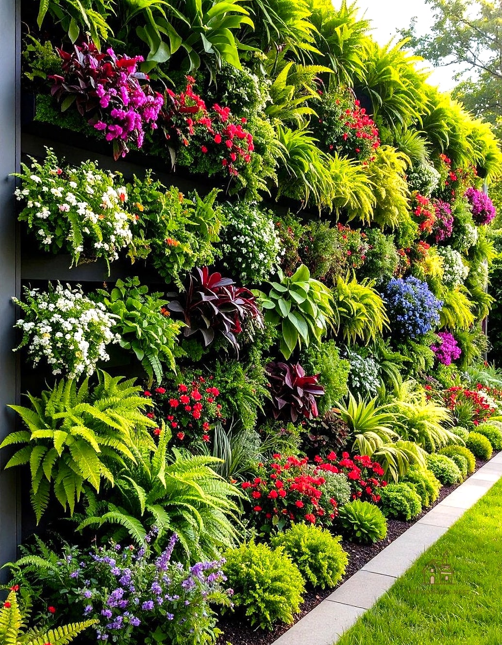 30 Beautiful Retaining Wall Ideas to Transform Your Space 22 Vertical Garden Retaining Walls