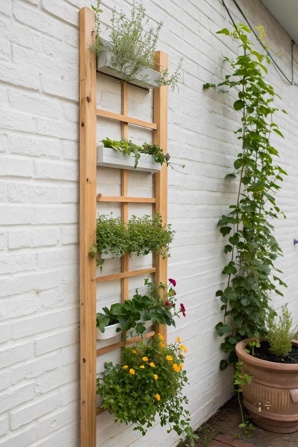 15 Stunning Garden Ideas For Small Spaces You'll Absolutely Love 7 Vertical Trellis Screen