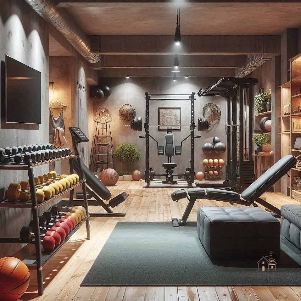35 Stunning Home Gym Ideas Small Garage You'll Absolutely Love 4 Vertical Weight Storage Racks