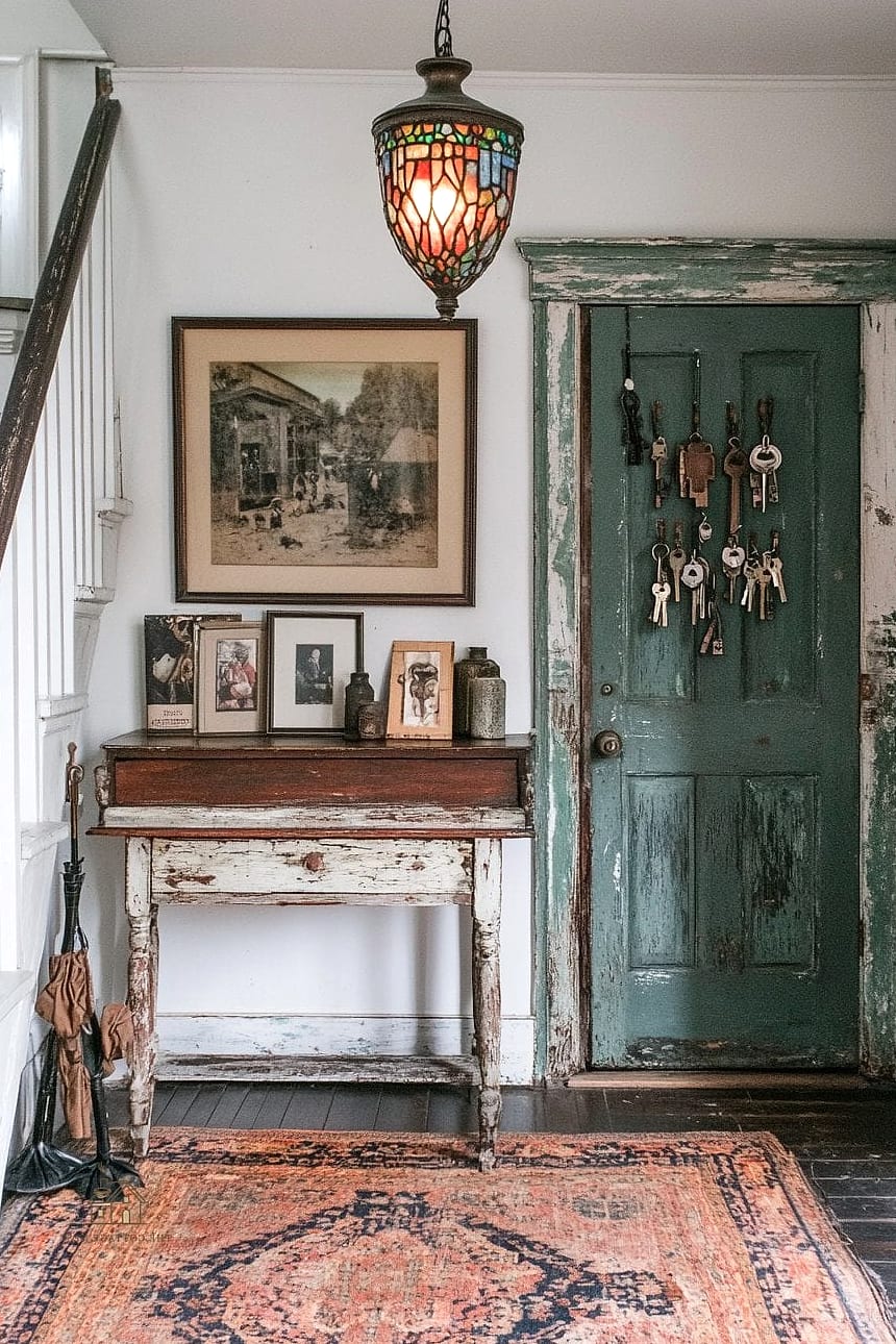 25 Creative Entryway Decor Ideas That Will Inspire You 7 A Vintage or Antique Rug Runner