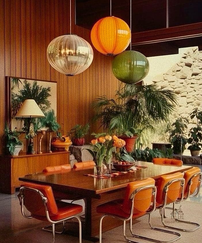 30 Clever Eclectic Dining Room Ideas for Every Style 17 Vintage Bar Cart in the Corner