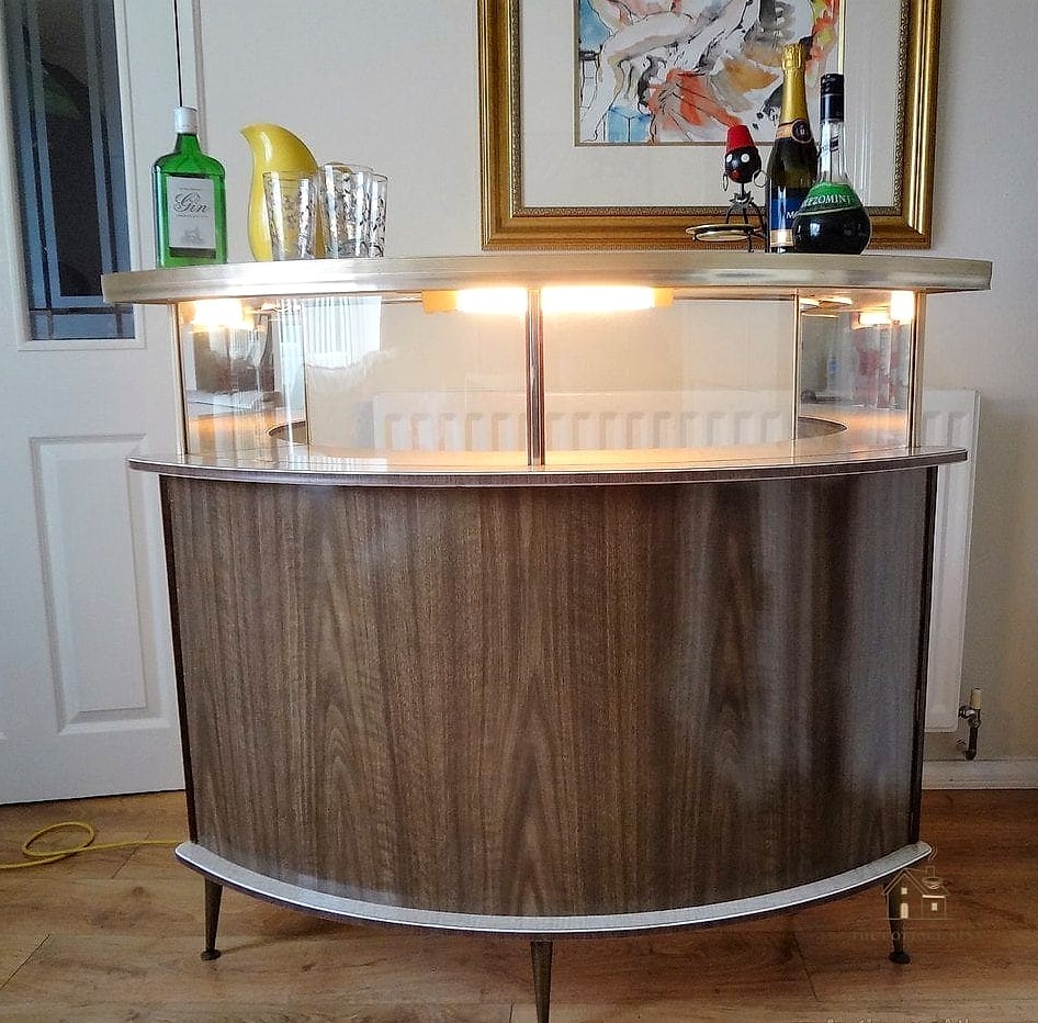 Vintage Bar Cart in the Corner