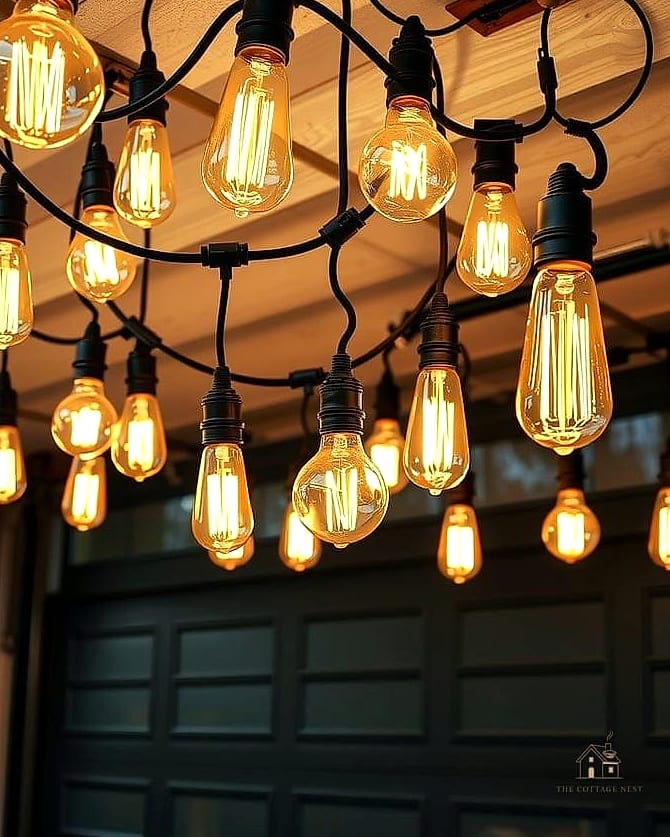 45 Stunning Garage Lighting Ideas You'll Absolutely Love 43 Vintage Edison Bulb Fixtures