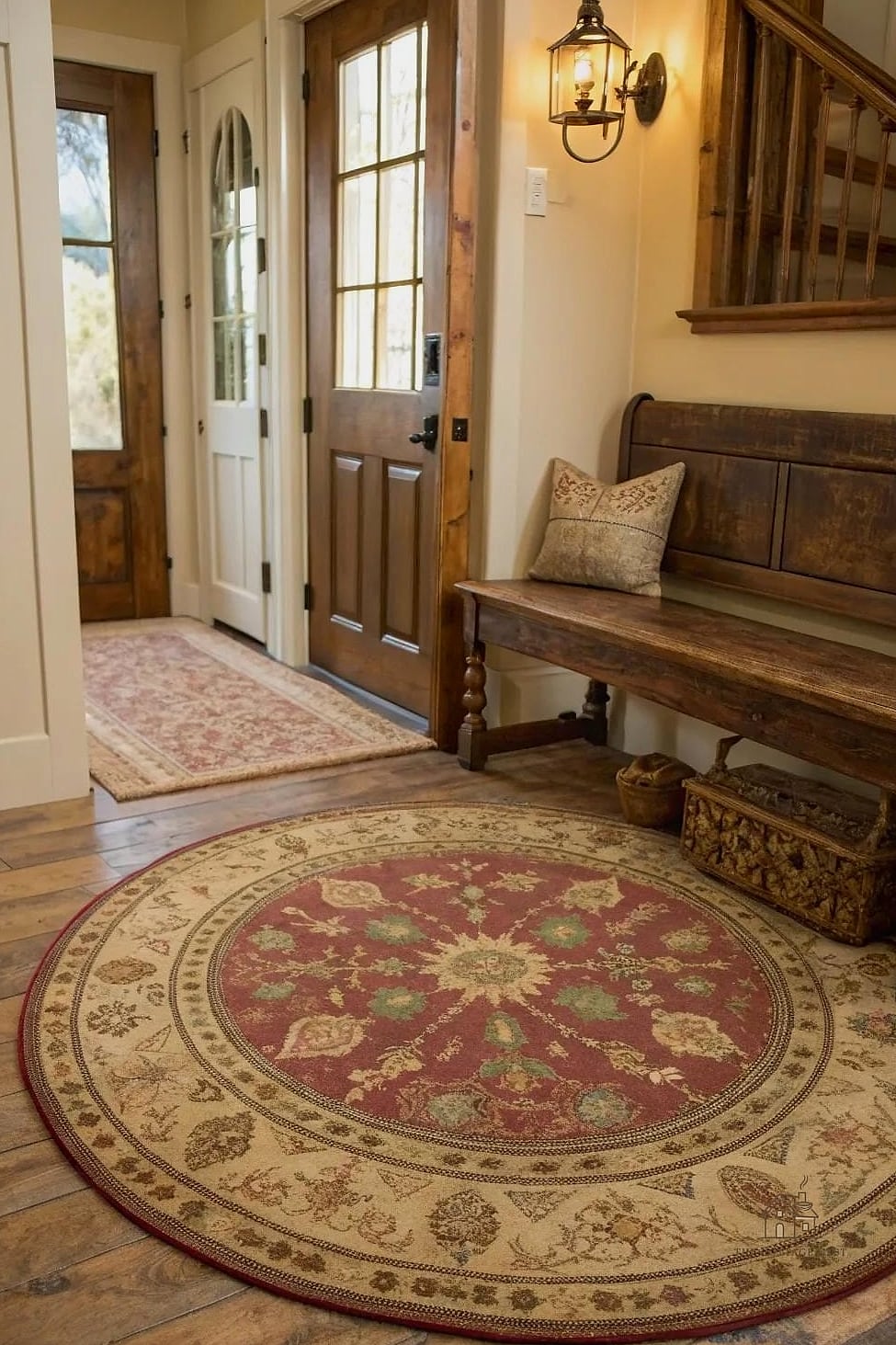 30 Clever Entryway Rug Ideas for Every Style 3 Vintage-Inspired Distressed Rug