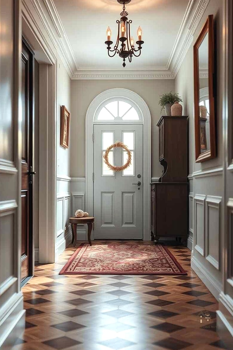 35 Brilliant Small Entryway Rug Ideas to Copy Right Now 3 Vintage-Inspired Distressed Rug