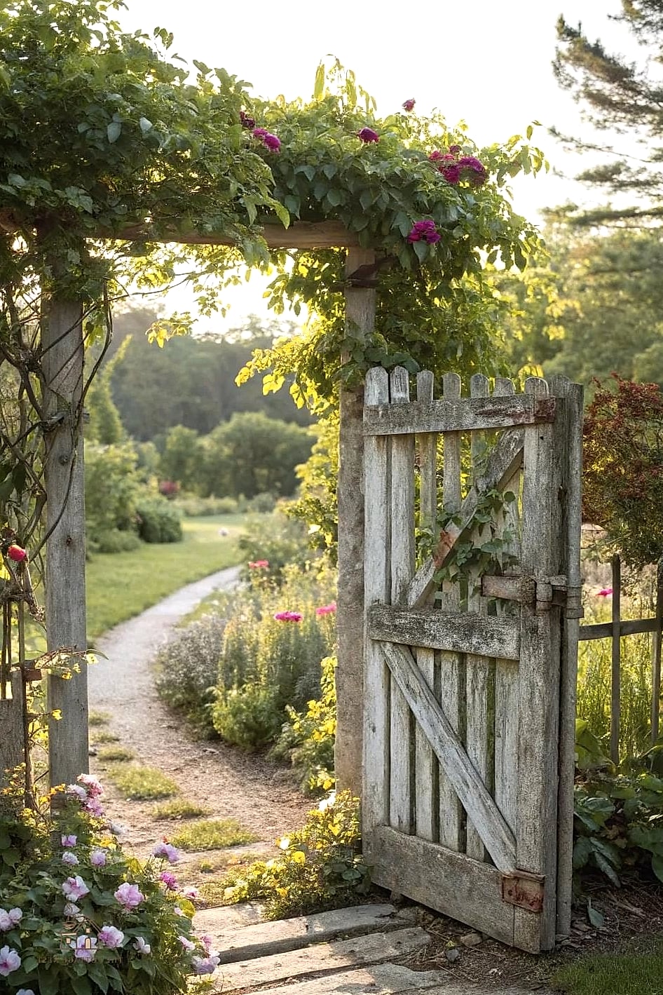 Vintage Salvaged Door Gate
