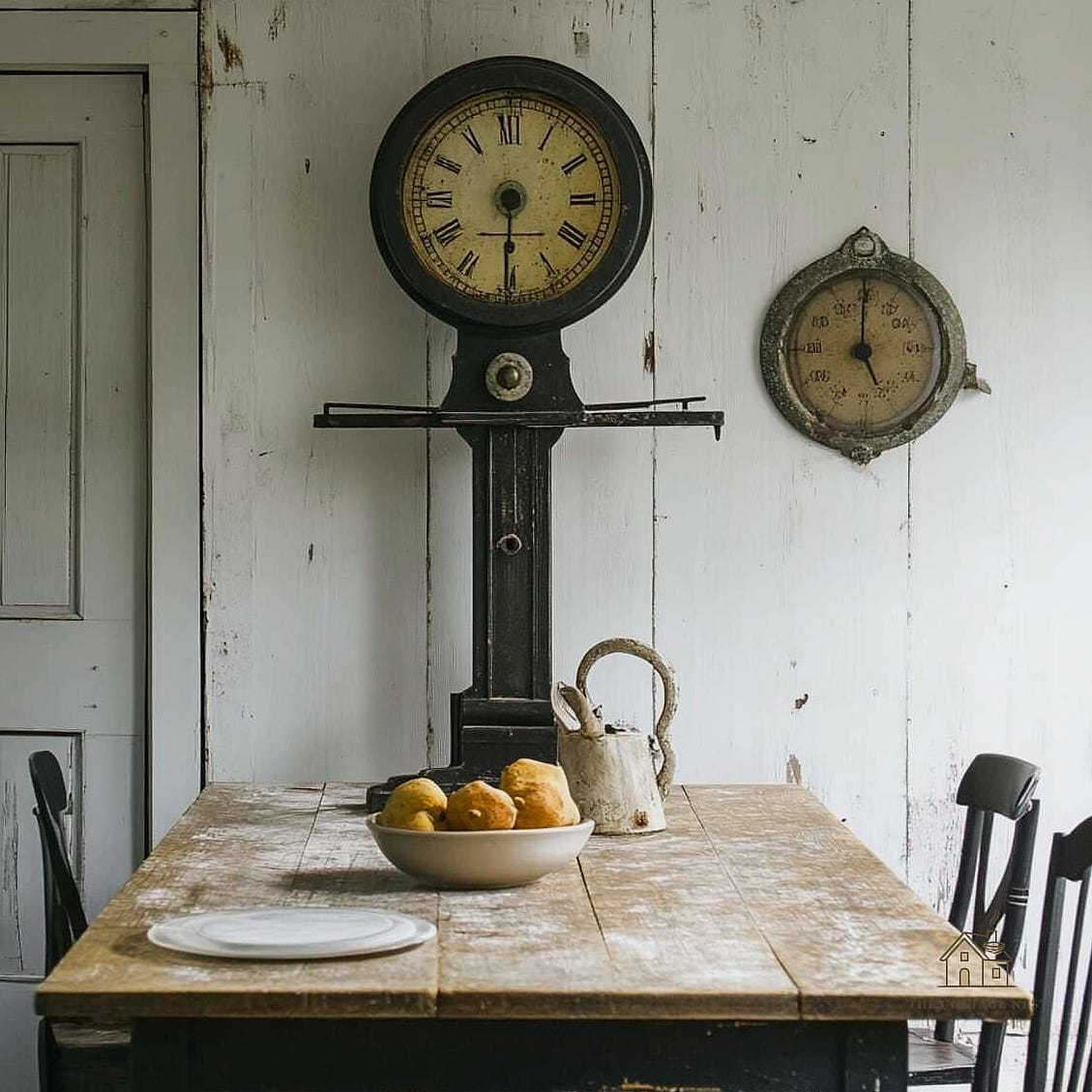 35 Gorgeous Farmhouse Dining Room Decor Ideas That Are Totally Doable 27 Vintage Scale or Farmhouse Collectibles as Decor