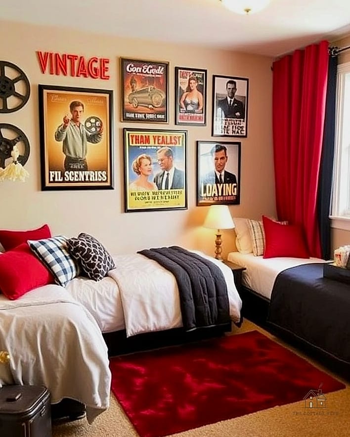 35 Brilliant Dorm Room Wall Decor to Copy Right Now 10 Vintage-Style Movie Posters