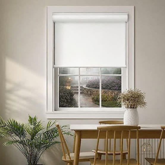 30 Amazing Dining Room Window Treatments on a Budget 18 Vinyl Roller Shades for Humid Rooms