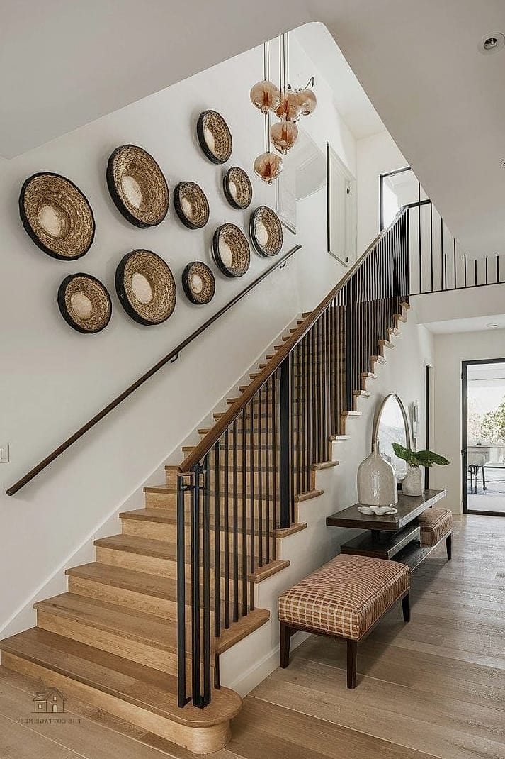 50 Clever Stairs Wall Decor Ideas for Every Style 14 Vinyl Wall Decal Quote