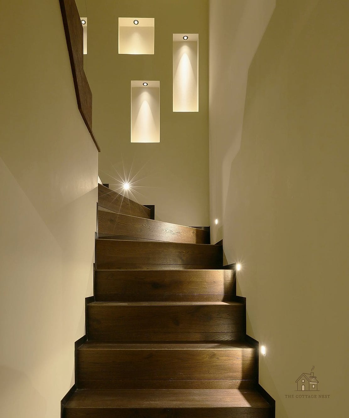 50 Clever Staircase Lighting Ideas for Every Style 42 Wall Grazing Fixtures for Textured Walls