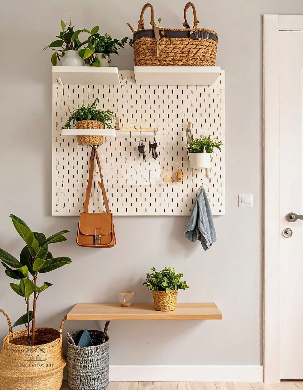 20 Cozy Apartment Entryway Ideas Worth Pinning 3 A Wall-Mounted Coat Rack With Hooks
