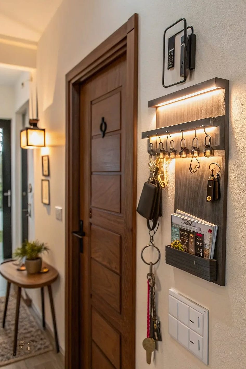 Wall-Mounted Pegboard Station