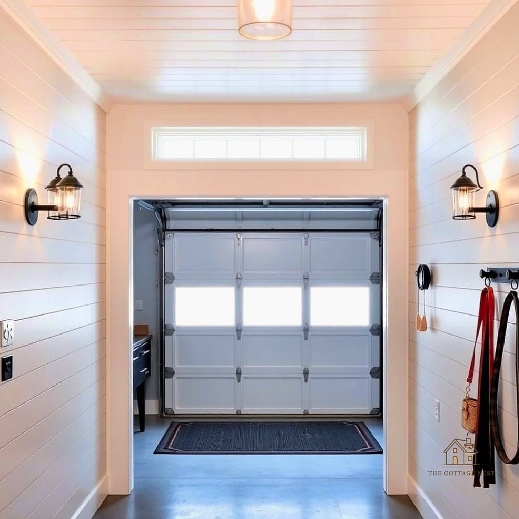 45 Stunning Garage Entryway Ideas You'll Absolutely Love 3 Wall-Mounted Coat Hooks in Black Iron