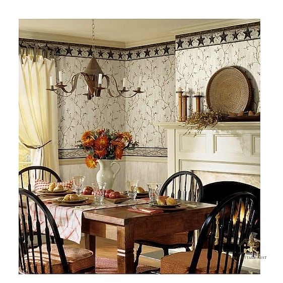 50 Beautiful Dining Room Wallpaper Ideas to Transform Your Space 28 Wallpaper Border Accent