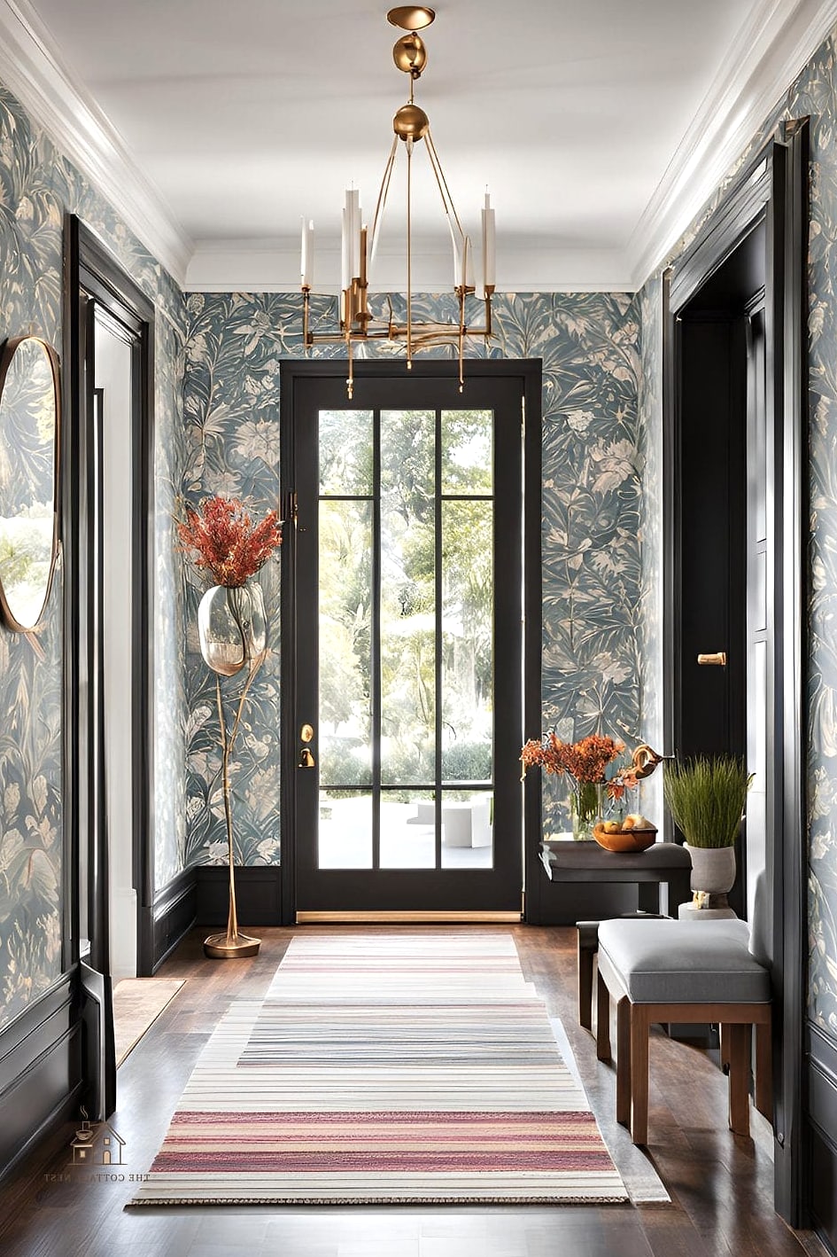 Wallpapered Accent Wall