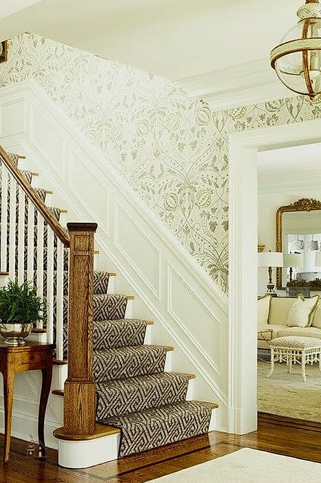 Wallpapered Stair Risers Only