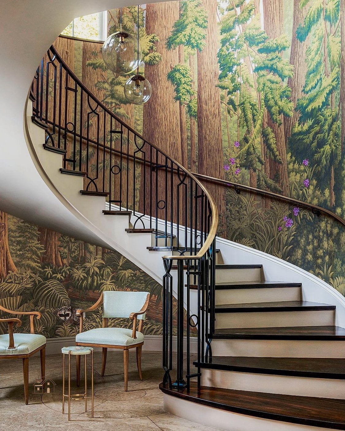 50 Clever Stairs Wall Decor Ideas for Every Style 12 Wallpaper Feature Wall