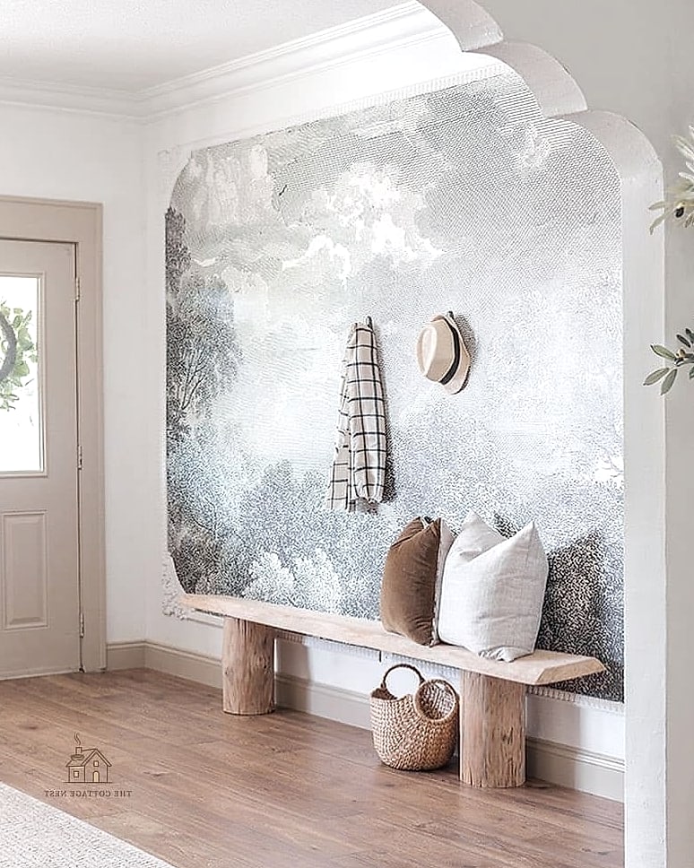 35 Stunning Entryway Accent Wall Ideas You'll Absolutely Love 7 Wallpaper Mural