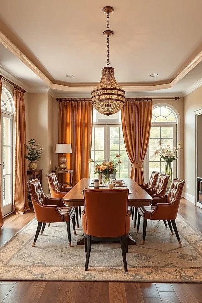 45 Gorgeous Dining Room Paint Color Ideas That Are Totally Doable 37 Warm Camel