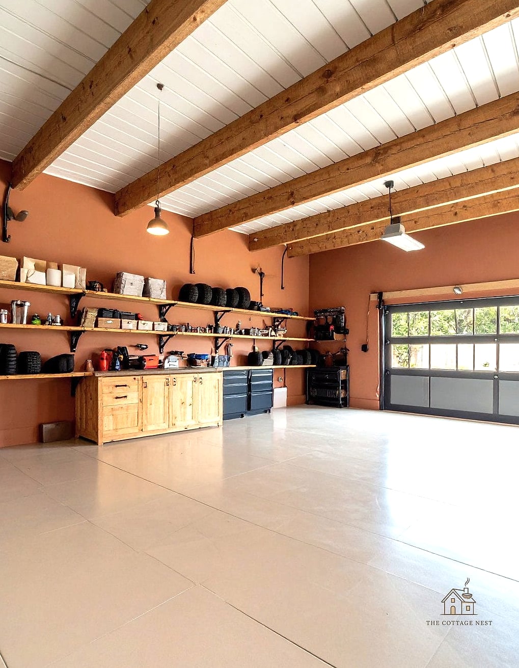50 Amazing Garage Paint Colors Walls Ideas on a Budget 42 Warm Clay