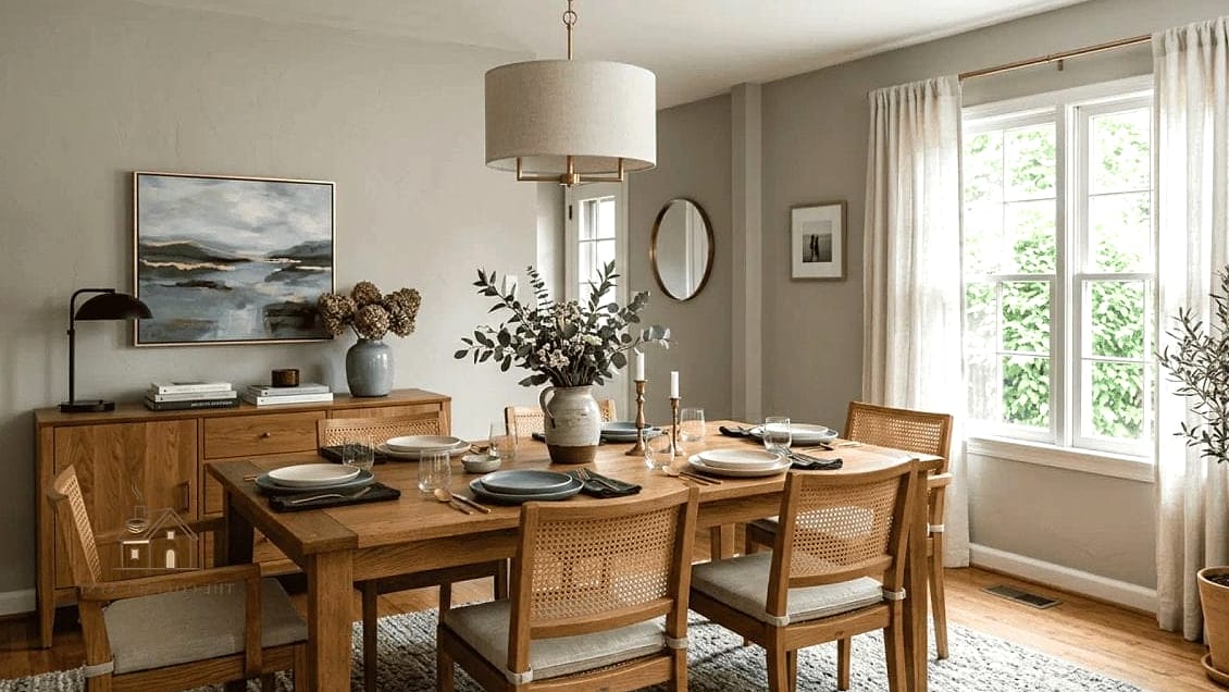 45 Gorgeous Dining Room Paint Color Ideas That Are Totally Doable 10 Warm Greige