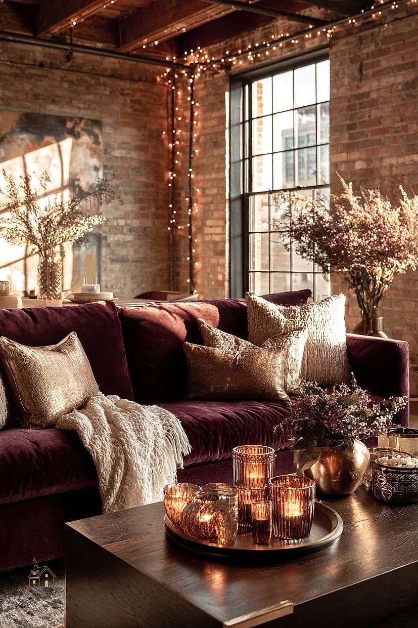 25 Stunning Fall Apartment Decor Ideas You'll Absolutely Love 24 Warm Toned Curtains or Curtain Swaps