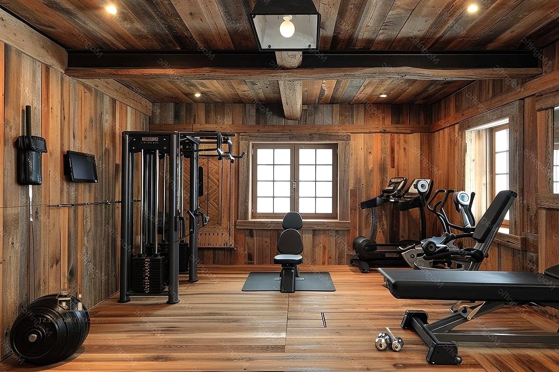 35 Stunning Home Gym Ideas Small Garage You'll Absolutely Love 25 Warm Wood Accent Ceiling