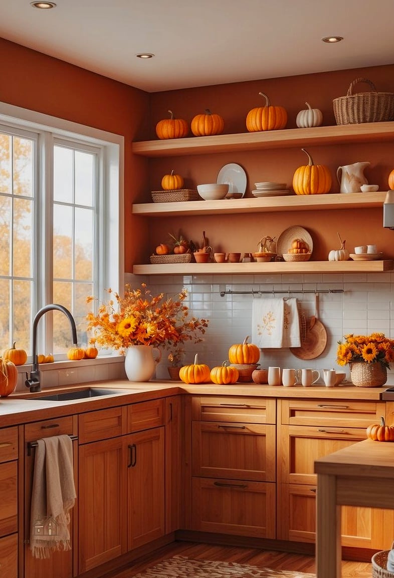 30 Stunning Fall Kitchen Decor Ideas That'll Make You Want to Cook All Season 10 Warm Wood Cutting Boards on Display