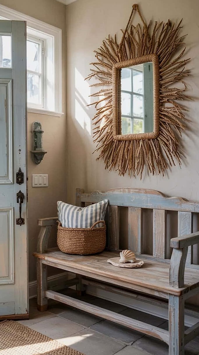 Weathered Wood Bench