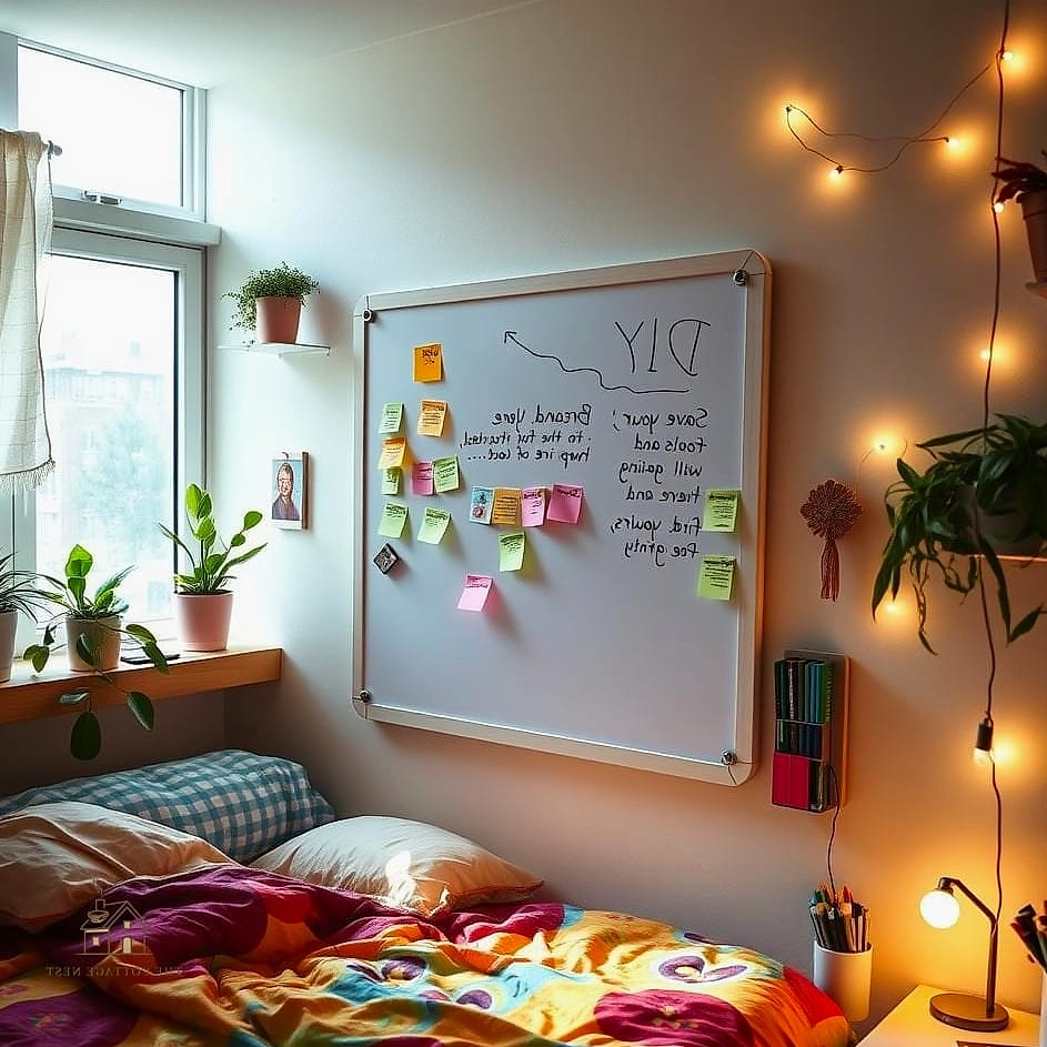 25 Brilliant Dorm Room Must Haves to Copy Right Now 25 A Whiteboard or Small Calendar