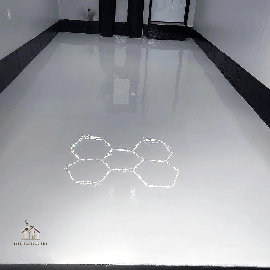 35 Chic Garage Floor Ideas for a Beautiful Home 12 White Epoxy for a Bright, Airy Garage