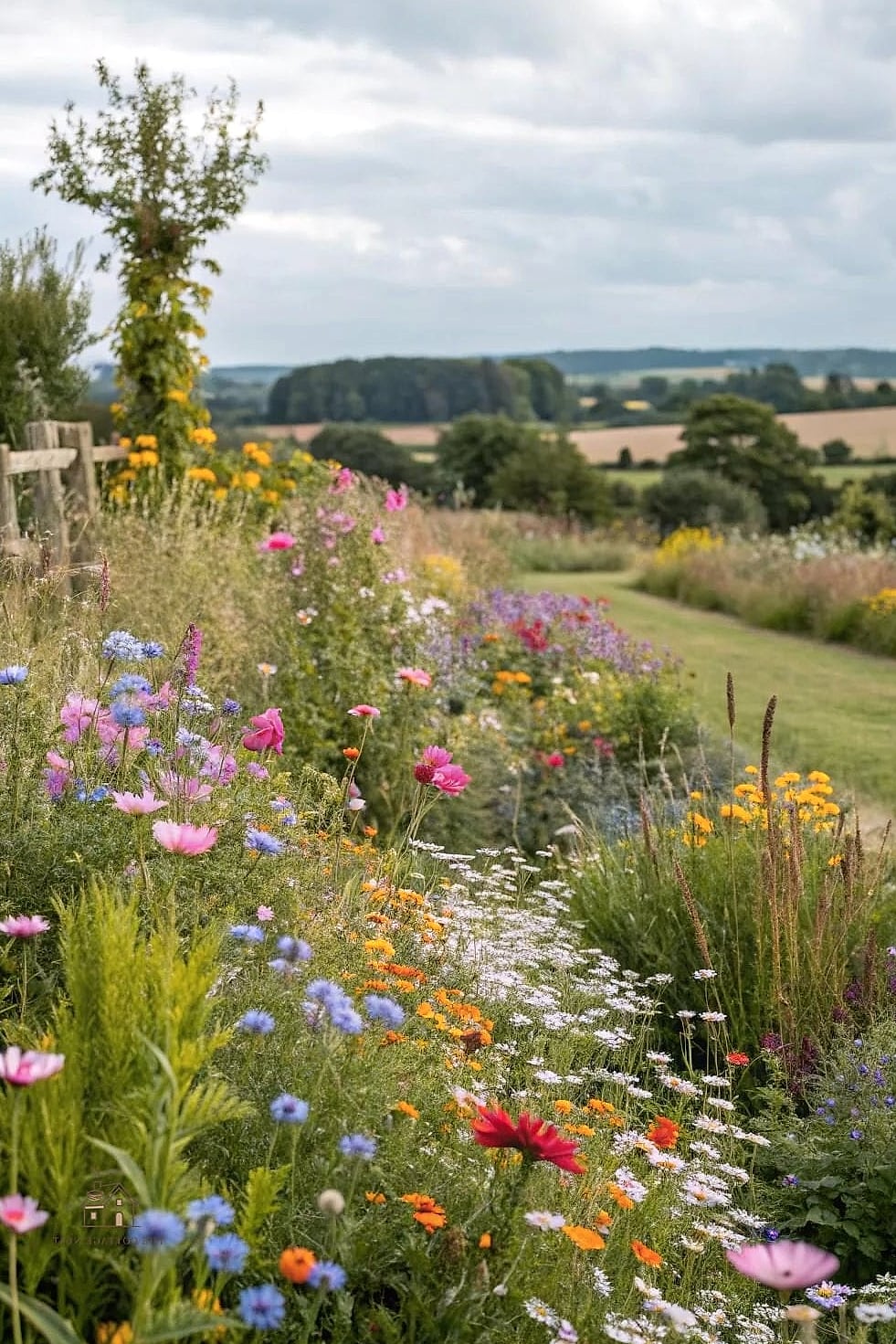 45 Stunning Corner Flower Bed Ideas You'll Absolutely Love 5 Wildflower Corner Meadow